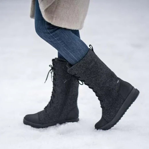 Pomar Winterstiefel JÄÄTIKKÖ GTX (Filzstiefel, wasserdicht, breit, extrem warm) granitgrau Damen