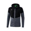 Erima Trainingsjacke Squad mit Kapuze grau/schwarz Herren