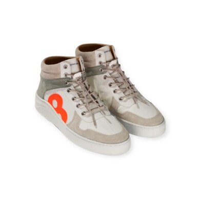 8beaufort Sneaker Oak Island Mid High pine/beige/weiss Herren