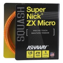 Ashaway Squashsaite Super Nick ZX Micro orange/blau 9m Set