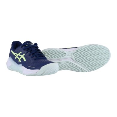 Asics Tennisschuhe Gel Challenger 14 Clay/Sandplatz (Dämpfung) navyblau/mintgrün Damen