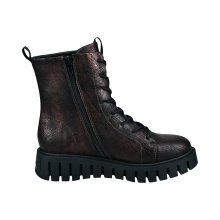 Bagatt Stiefel D31-AO135-5900 (mit seitlichen Reissverschluss) schwarz/dunkelrot Damen