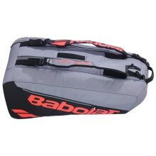 Babolat Tennis-Racketbag Pure Strike (Schlägertasche, 2 Hauptfächer, Schuhfach) 2025 carbongrau 6er
