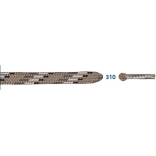 Barth Schnürsenkel Bergsport halbrund beige/weiß/schwarz 120cm