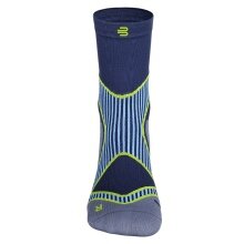 Bauerfeind Sportsocke Run Performance Mid Cut (Kompressionssocke) blau Herren - 1 Paar