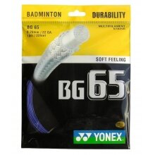 Besaitung mit Badmintonsaite Yonex BG65 blau