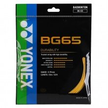 Besaitung mit Badmintonsaite Yonex BG65 orange
