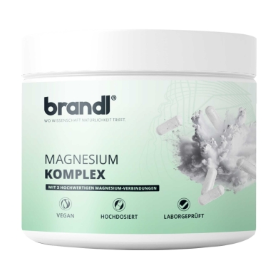 Brandl Magnesium Komplex Kapseln (375mg Magnesium aus Magnesium-Malat, -Bisglycinat und -Citrat) 180 Kapseln