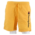 Champion Freizeithose (mit Innennetz) Short mit Logo-Schriftzug gelb Herren