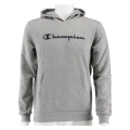 Champion Kapuzenpullover Hoodie Big Logo Print (gefüttert) hellgrau Kinder