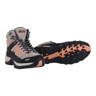 CMP Wanderschuhe Rigel Mid WP (Trekking, wasserdicht) beige/melone Damen