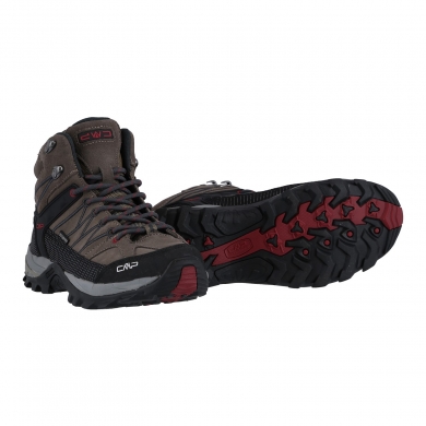 CMP Wanderschuhe Rigel Mid Trekking WP (wasserdicht) dunkelbraun Herren