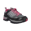 CMP Wanderschuhe Rigel Low WP (Trekking, wasserdicht) grau/fuchsia Damen