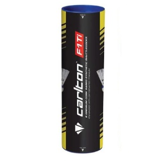 Carlton Badmintonbälle F1 Ti Nylon Korkfuß weiss Dose 6er