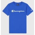 Champion Freizeit-Tshirt (Baumwolle) Crew mit Logo-Schriftzug royalblau Jungen