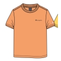 Champion Freizeit-Tshirt (Baumwolle) Crew mit Kleinen-Logo-Schriftzug orange Jungen