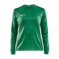 Craft Sport-Langarmshirt (Trikot) Squad Solid - hohe Elastizität, ergonomisches Design - grün Damen