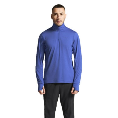 Craft Sport-Langarmshirt Flow Half-Zip (leicht, weiches Tragegefühl) royalblau Herren