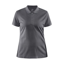 Craft Sport-Polo Core Unify (funktionelles Recyclingpolyester) granitgrau Damen