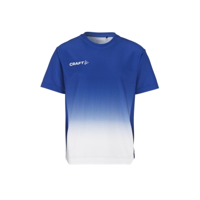 Craft Sport-Tshirt Evolve 2.0 Structured Graphic Jersey (elastisches Material) blau/weiss Kinder