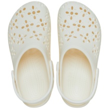 Crocs Sandale Classic Floral Cut Out Clog weiss Damen
