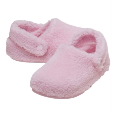 Crocs Hausschuhe Classic Cozzzy Slipper (Kunstfell, warm) pink Mädchen - 1 Paar
