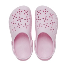 Crocs Sandale Classic Floral Cut Out Clog pink Damen