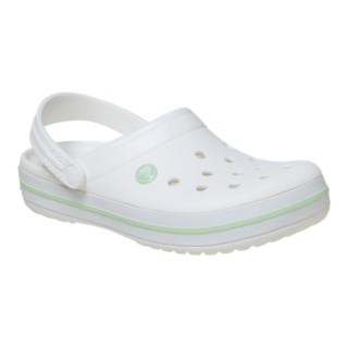 Crocs Sandale Crocband Clog weiss/grün