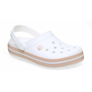 Crocs Sandale Crocband Clog weiss/carmel Damen