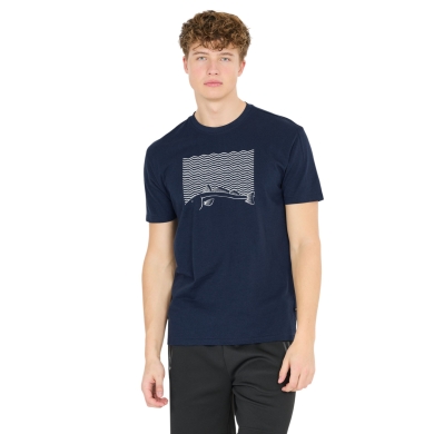 Cruz Freizeit-Tshirt Gander Printed (Baumwolle) navyblau Herren