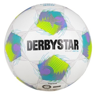 Derbystar Fussball Brillant Light (Trainingsball) weiss/grün/lila - 1 Ball
