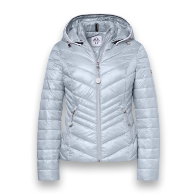 District Übergangsjacke Magnolia (mit Kapuze, wasserabweisend) silberblau Damen
