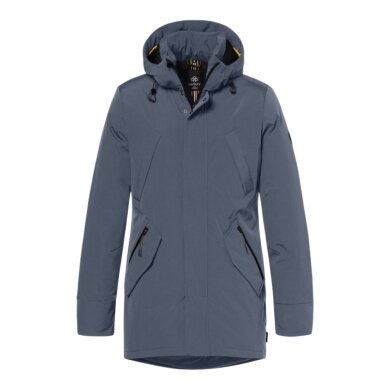 District Winterjacke Winter mit Kapuze (Parka, winddicht, warm) airforce blau Herren