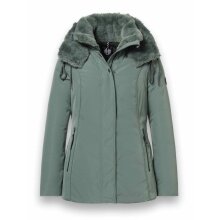 District Winterjacke Eclipse mit Kapuze (Mantel, winddicht, wasserabweisend) olivegrün Damen