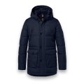District Winterjacke Wisconsin mit Kapuze (Parka, winddicht, warm) navyblau Herren