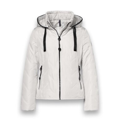 District Übergangsjacke Bluebell (mit Kapuze, wasserabweisend) offwhite Damen
