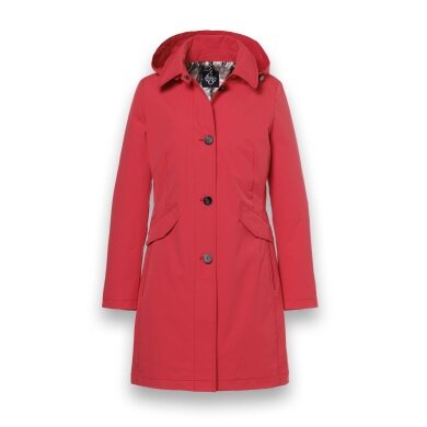 District Übergangsjacke (Parka) Lotus mit Kapuze rot Damen