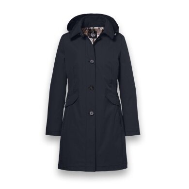 District Übergangsjacke (Parka) Lotus mit Kapuze navyblau Damen