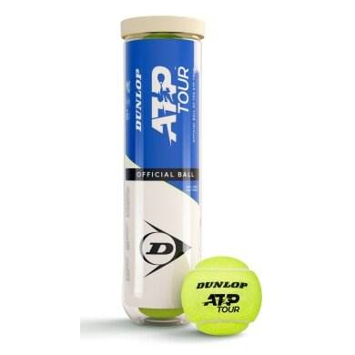 Dunlop Tennisbälle ATP Tour (offizieller ATP Tour Ball) Dose 4er