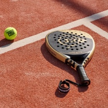 Dunlop Padelschläger Aerostar Lite 355g/Diamant/Turnier schwarz/gold