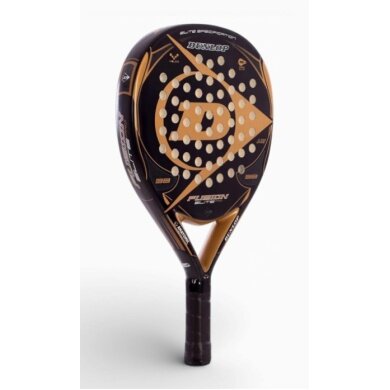Dunlop Padelschläger Fusion Elite Pro 365g/Rund/Freizeit schwarz/gold