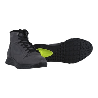 ECCO Winterstiefel Exostride MID Warm (Nubukleder) magnetgrau Herren