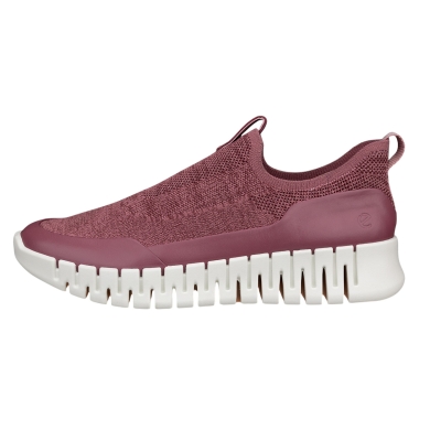 ECCO Sneaker Gruuv Easy-Slip (atmungsaktiv Textil) burgundrot Damen