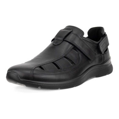 ECCO Ledersandale Irving Fisherman (Vollnarbenleder) schwarz Herren
