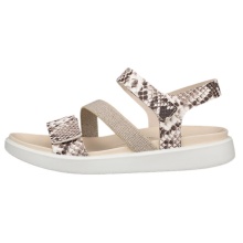 ECCO Sandale Flowt (Leder) beige/weiss Damen