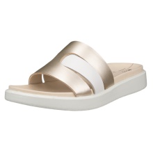 ECCO Sandale Flowt Slide (Premium-Leder) gold Damen