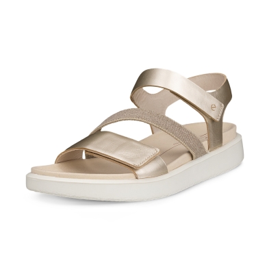 ECCO Sandale Flowt (Leder) gold Damen