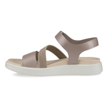 ECCO Sandale Flowt (Leder) grau/rosa Damen
