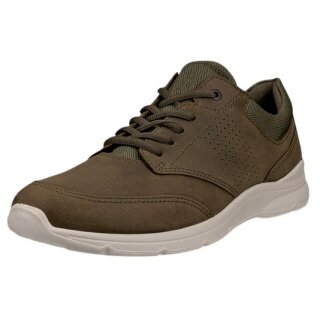 ECCO Sneaker Irving Low Lace (Nubukleder) dunkelgrün Herren