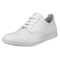 ECCO Sneaker Leisure Lace Up (weiches Premium-Leder) weiss Damen
